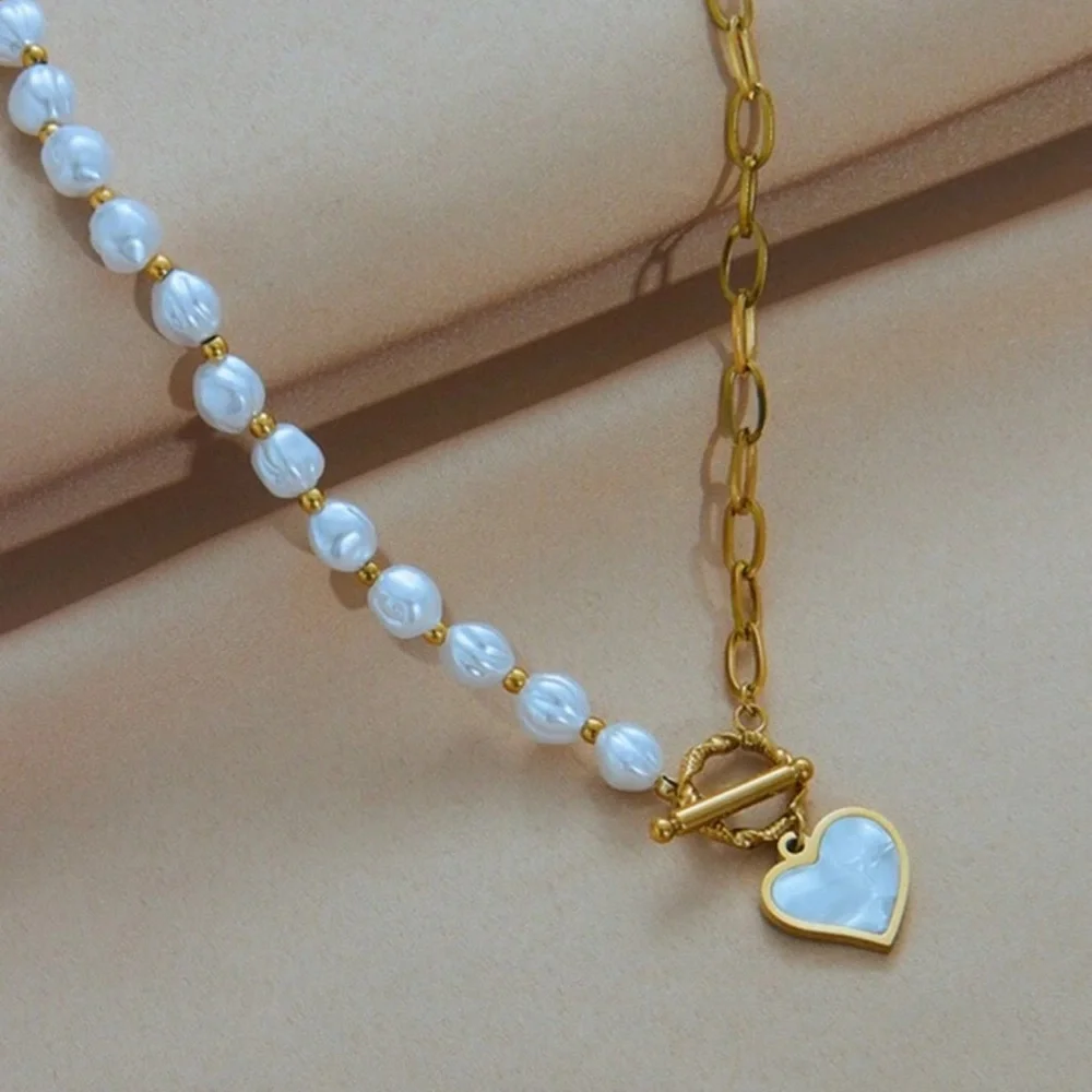 18 K gold plated over stainless steel necklace - Picture 2 of 4